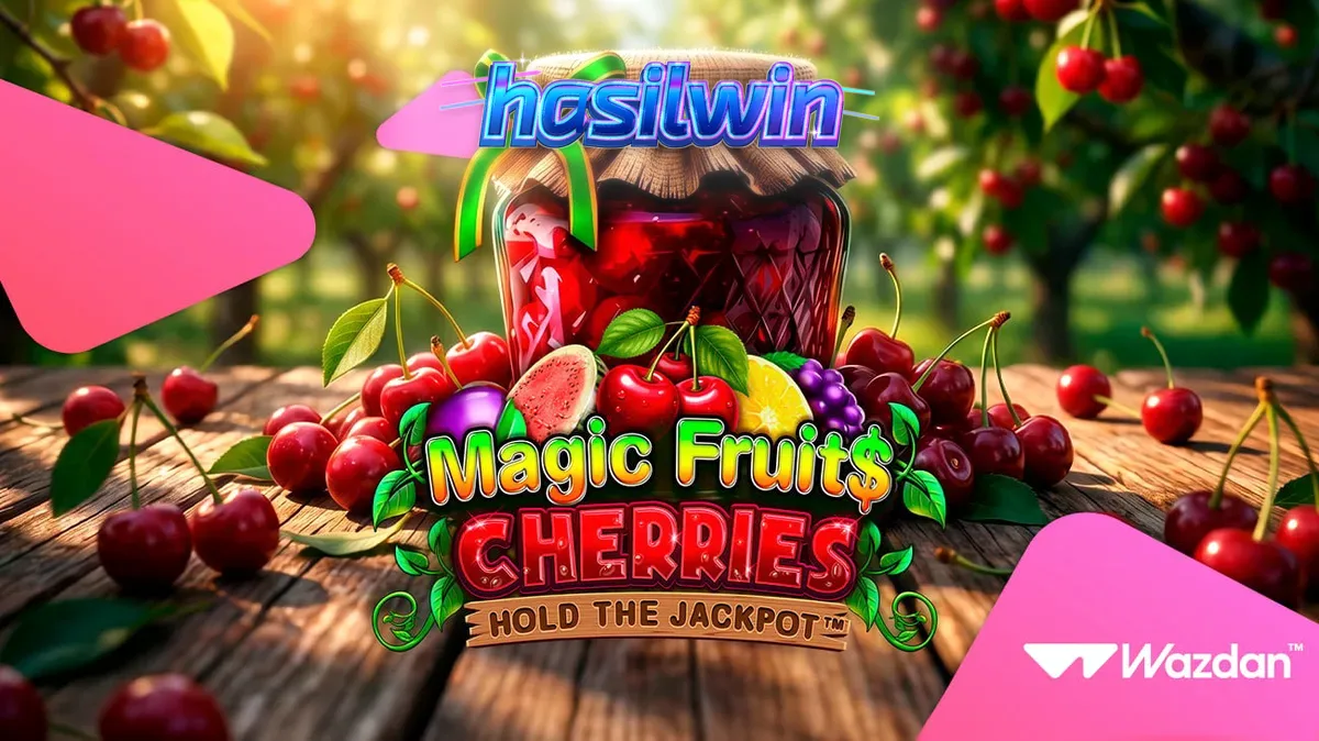 Tampilan visual slot Magic Fruit$: Cherries dengan tema buah modern